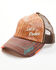 Catchfly Women's Let's Rodeo Baseball Cap , Orange, hi-res