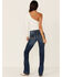 Wrangler Retro Women's Medium Wash Mid Rise Bootcut Jeans, Blue, hi-res