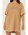 Image #3 - Blue B Women's Howdy Short Sleeve Mini T-Shirt Dress, Tan, hi-res