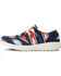 Ariat Women's Hilo Chimayo Cristo Southwestern Print Casual Shoes - Moc Toe , Navy, hi-res