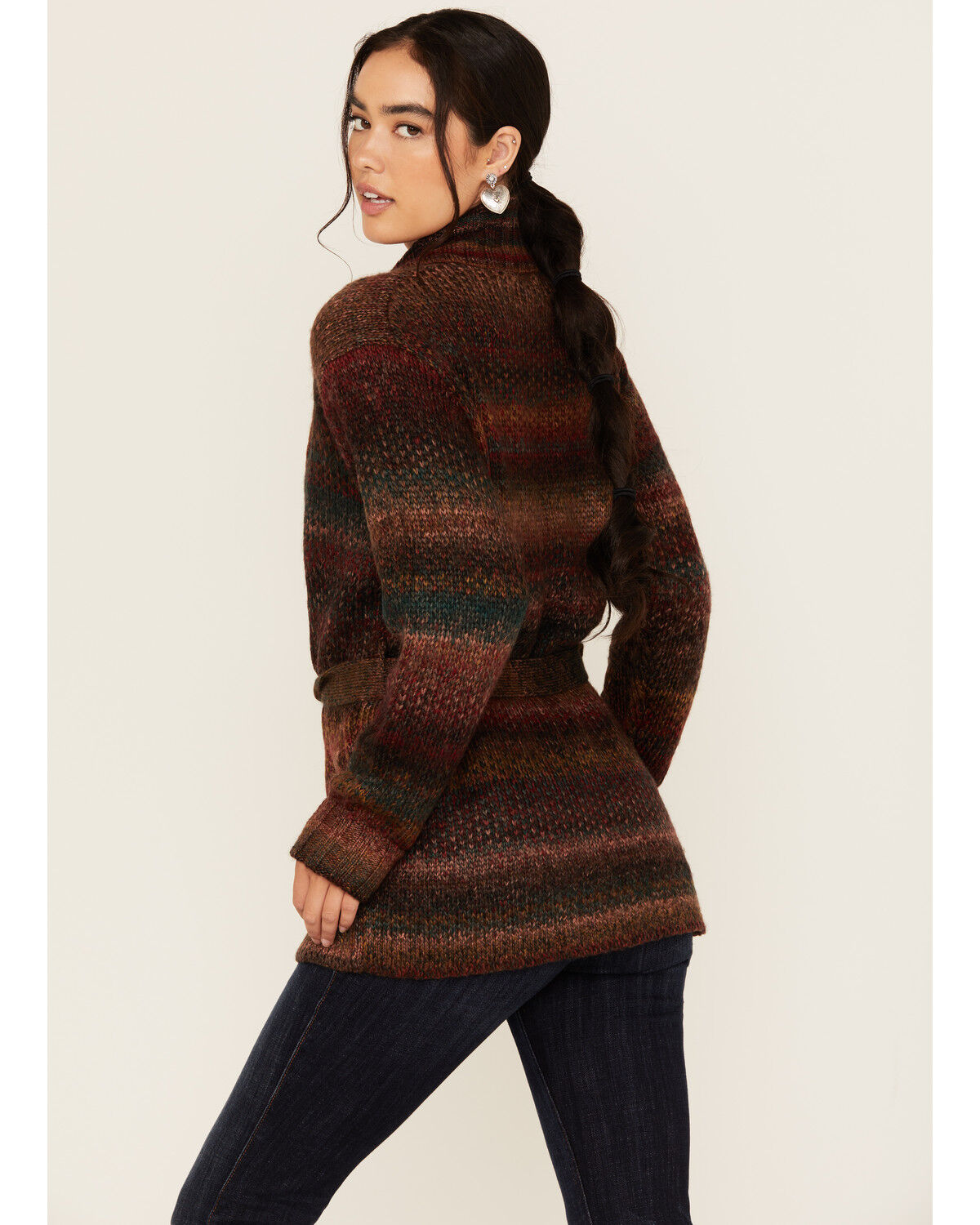 Image #5 - Idyllwind Women's Moore Cardigan Sweater, Fired Brick, hi-res