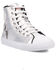 Image #1 - Dingo Women's Knarly Metallic High Top Sneaker, Silver, hi-res