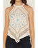 Image #3 - Shyanne Women's Bandana Print Halter Tank, Ivory, hi-res