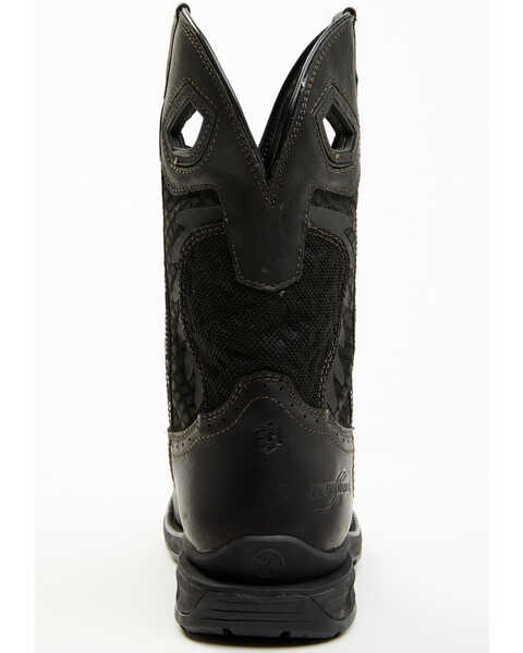 Image #5 - Double H Men's Shadow Waterproof Roper Boots - Broad Square Toe, Black, hi-res