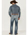 Cinch Men's Ian Performance Stretch Slim Bootcut Jeans , Indigo, hi-res
