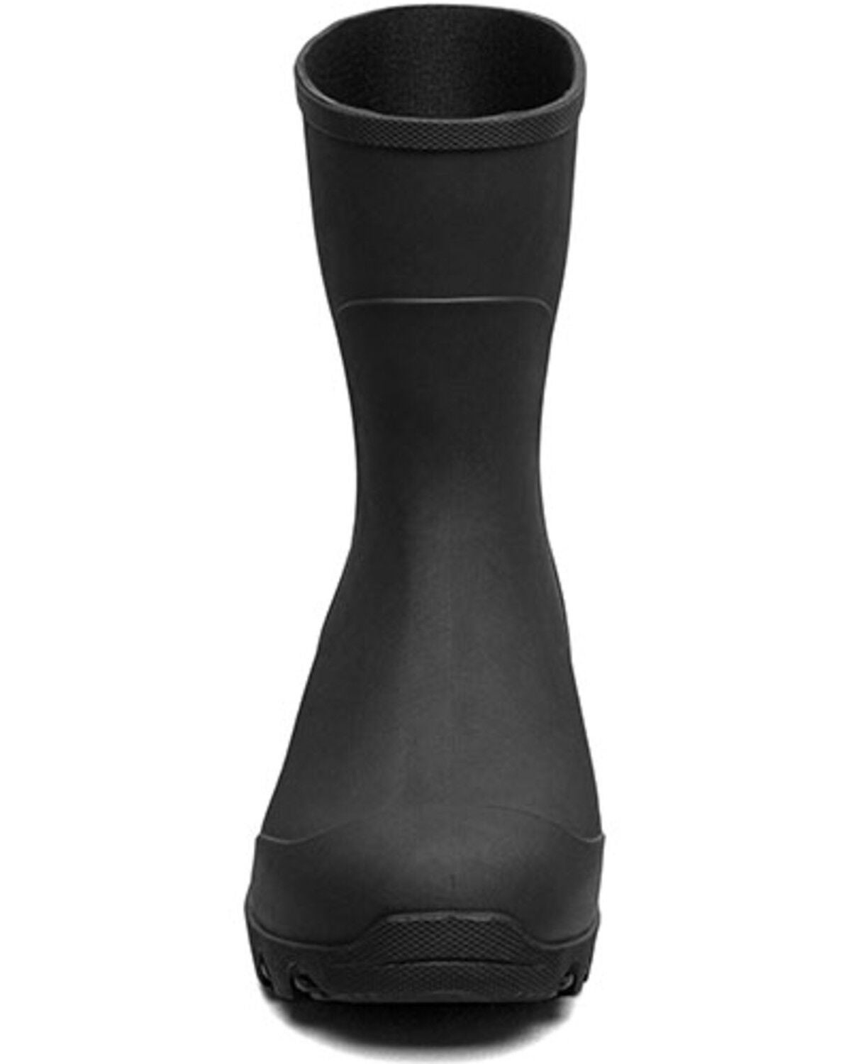 Image #4 - Bogs Boys' Essential Rain Mid Rubber Boots - Round Toe, Black, hi-res