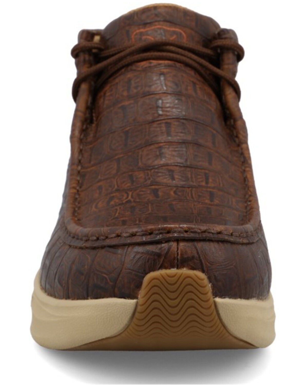 Image #4 - Twisted X Men's Feather X&trade; Caiman Print Casual Shoes - Moc Toe, Brown, hi-res