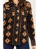 Image #3 - Cinch Women's Southwestern Print Polar Fleece Shacket, Black, hi-res