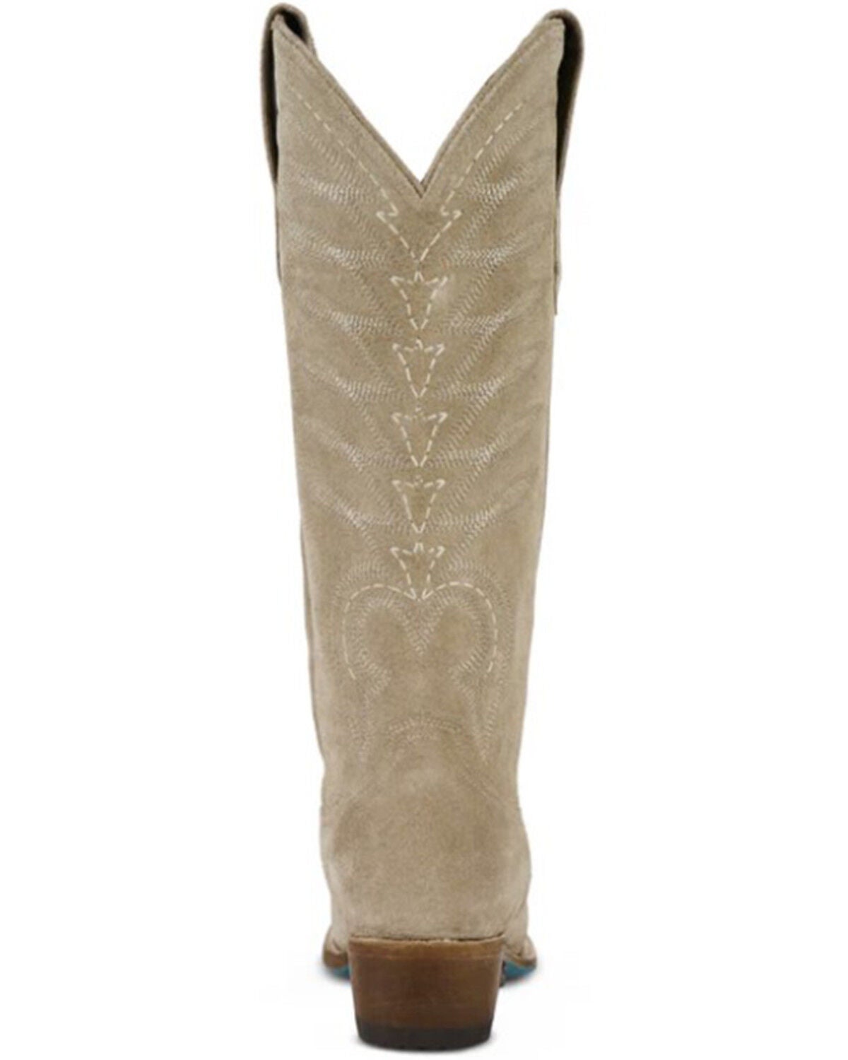 Image #5 - Lane Women's Squash Blossom Suede Tall Western Boots - Snip Toe, Coffee, hi-res