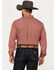 Cinch Men's Diamond Print ARENAFLEX Long Sleeve Button-Down Stretch Western Shirt , Red, hi-res