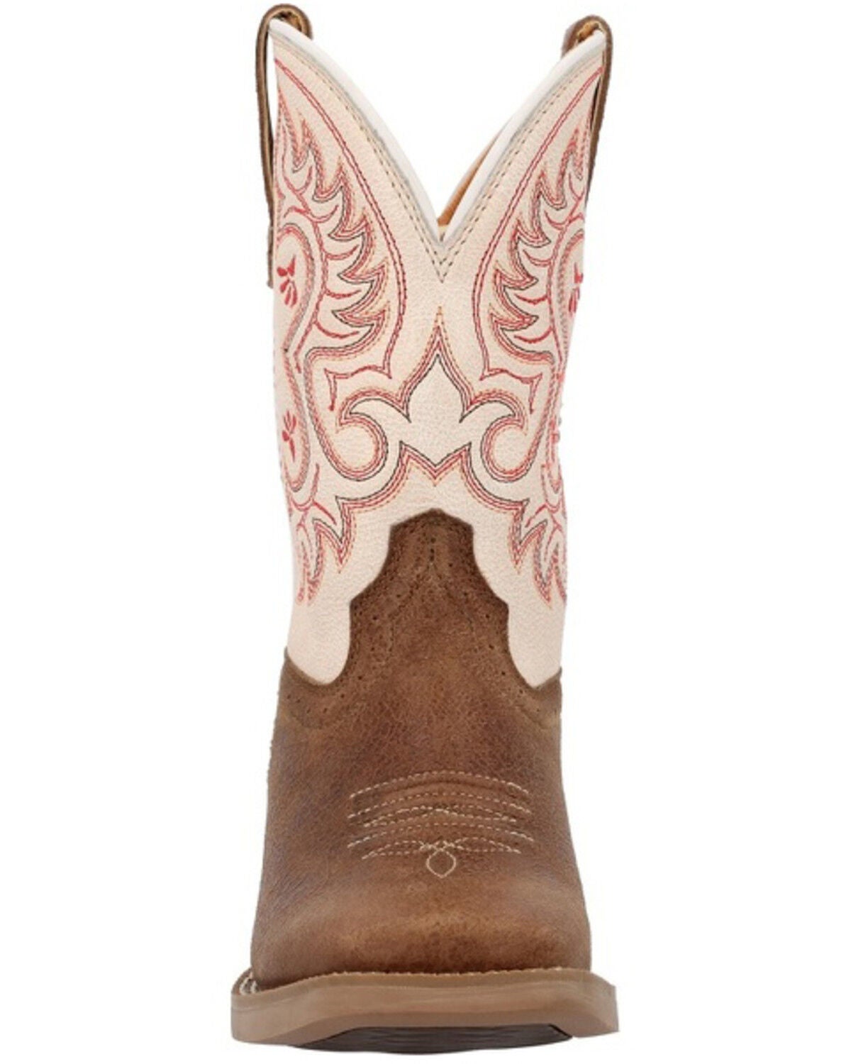 Image #4 - Durango Little Girls' Shyloh Western Boots - Broad Square Toe, Tan, hi-res