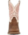 Image #4 - Durango Little Girls' Shyloh Western Boots - Broad Square Toe, Tan, hi-res