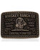 Image #1 - Montana Silversmiths Heritage Rider Whiskey Ranch Belt Buckle, Brass, hi-res
