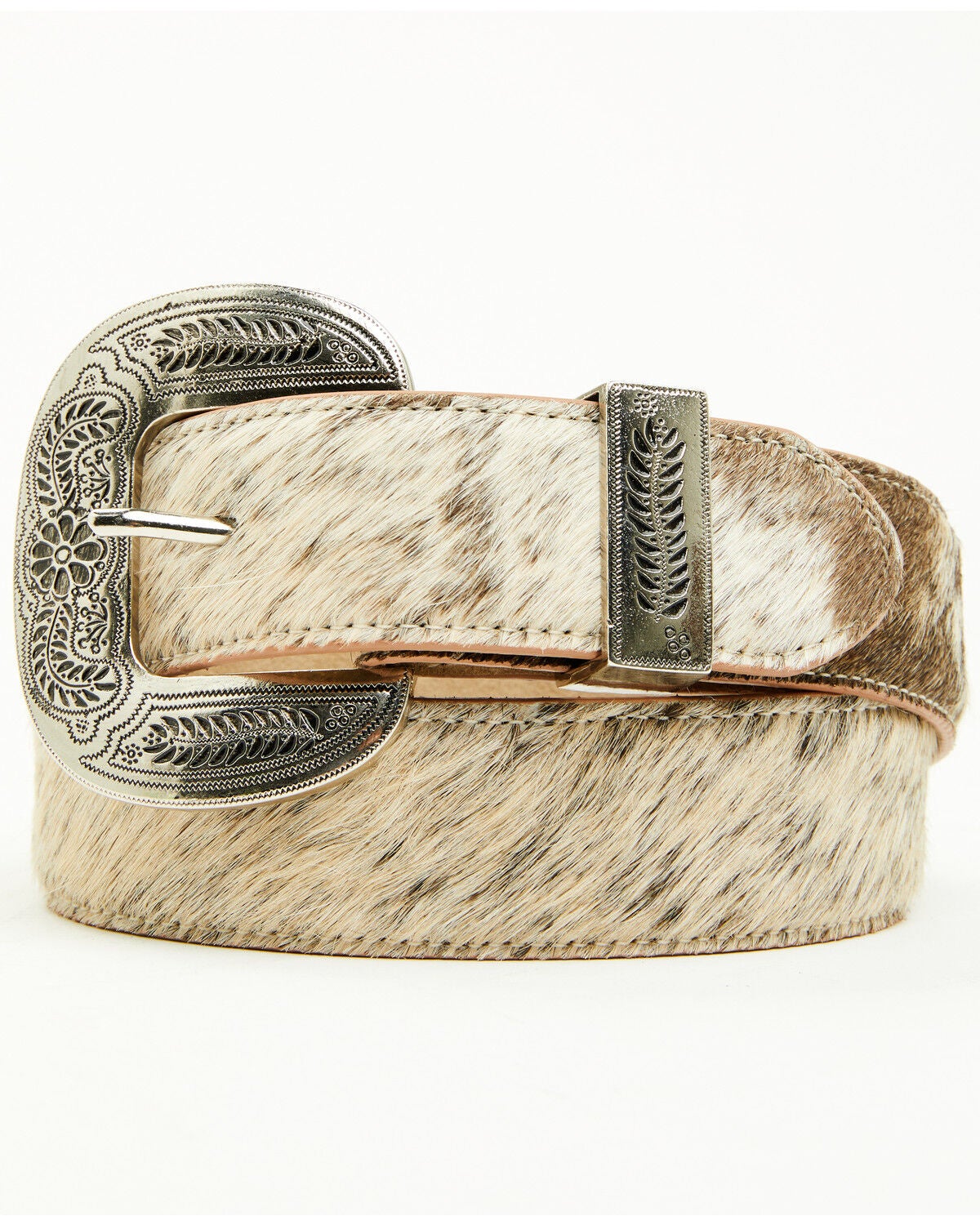 Image #2 - Idyllwind Women's Iris Hairon Hide Western Belt, Tan, hi-res