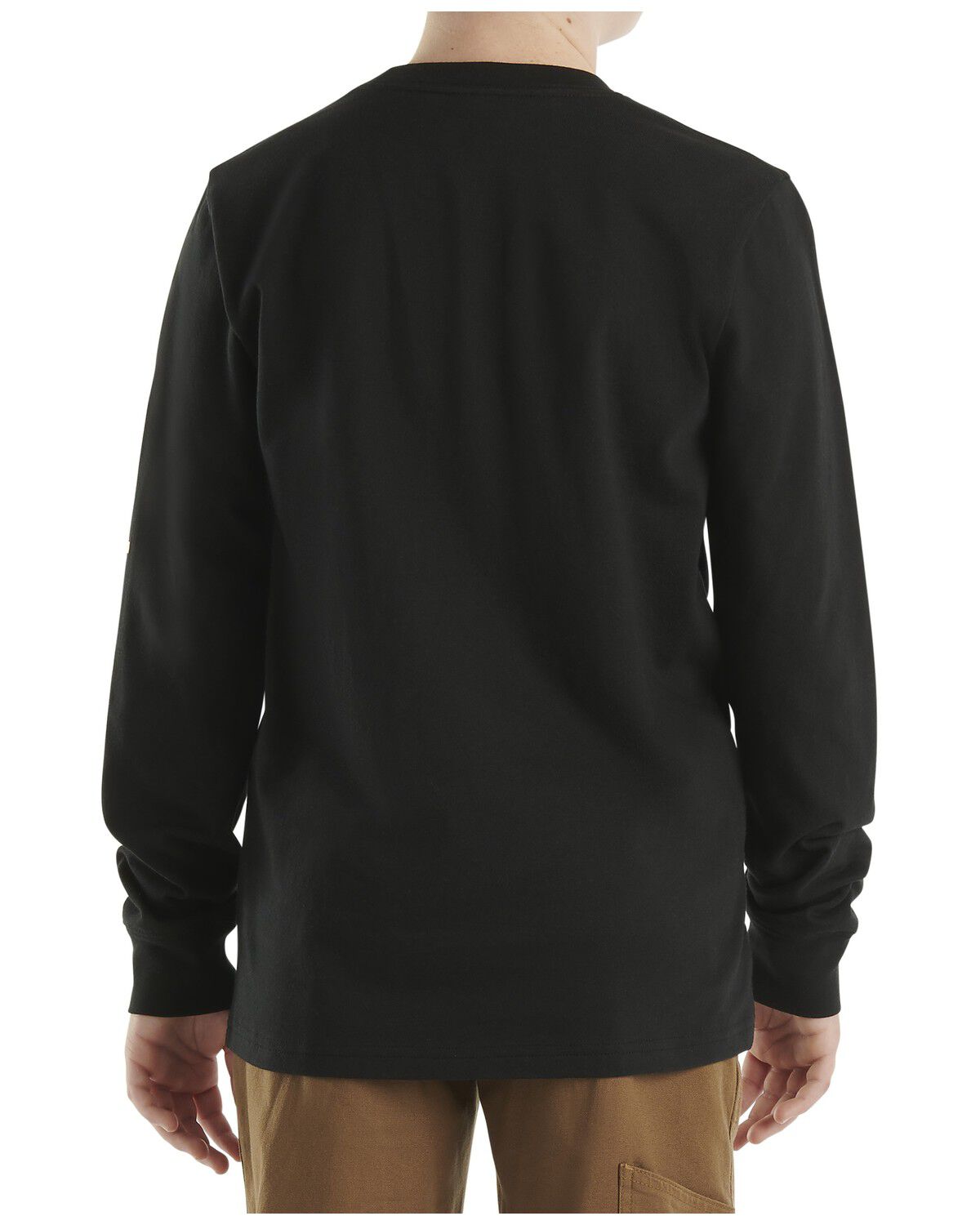 Image #2 - Carhartt Toddler Boys' Logo Long Sleeve Pocket T-Shirt, Black, hi-res