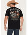 Image #1 - Riot Society Men's Hell on Wheels Short Sleeve Graphic T-Shirt, Black, hi-res
