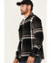 Image #2 - Brothers and Sons Men's Barrell Burley Plaid Print Long Sleeve Button-Down Flannel Shirt, Black, hi-res