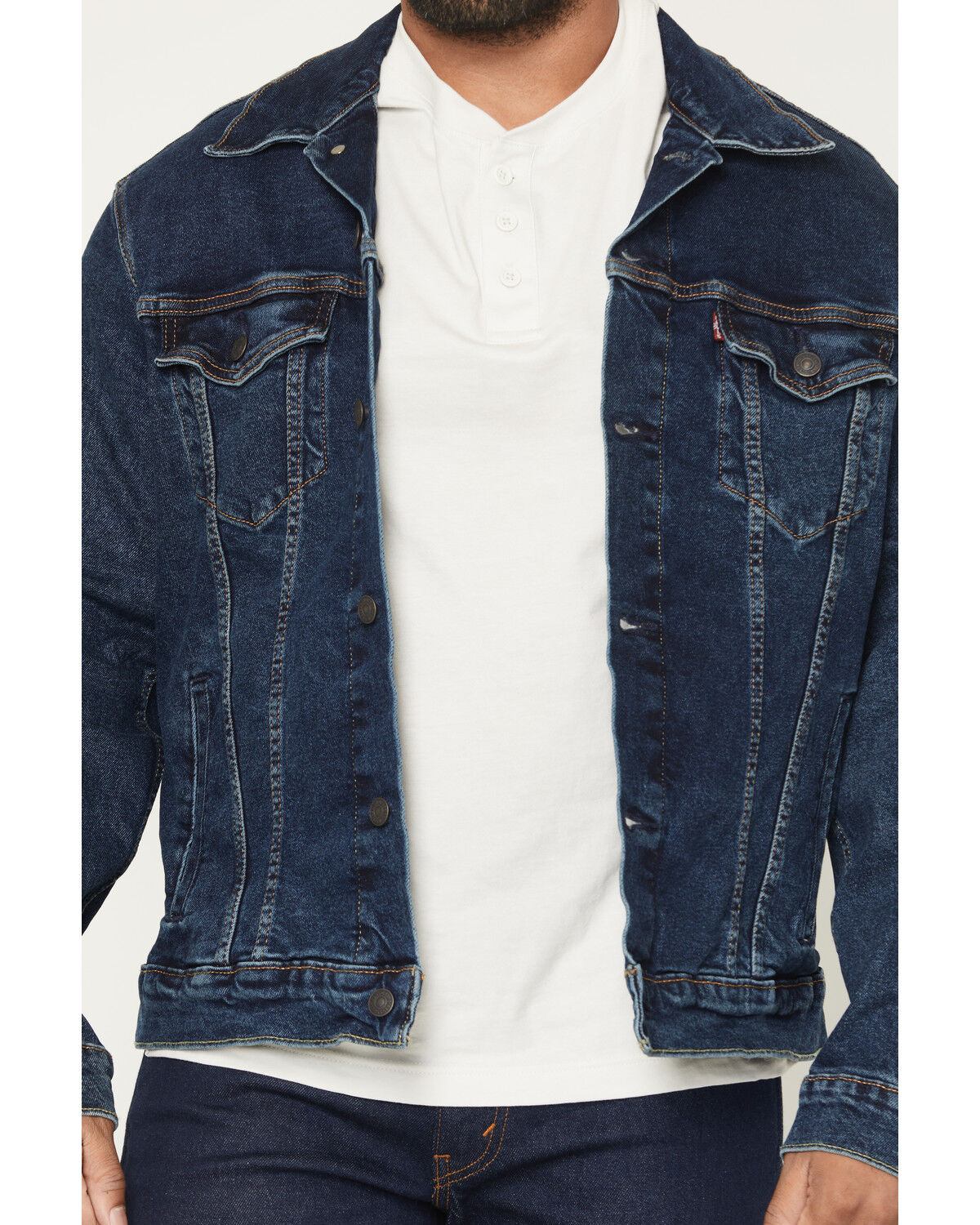 Image #3 - Levi's Men's Trucker 2.0 Button-Down Denim Jacket, Blue, hi-res