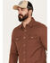 Image #2 - Pendleton Men's Beach Shack Solid Long Sleeve Button-Down Western Shirt, Rust Copper, hi-res