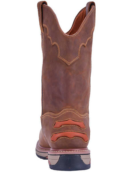 Image #4 - Dan Post Men's Journeyman Waterproof Western Work Boots - Composite Toe, Brown, hi-res