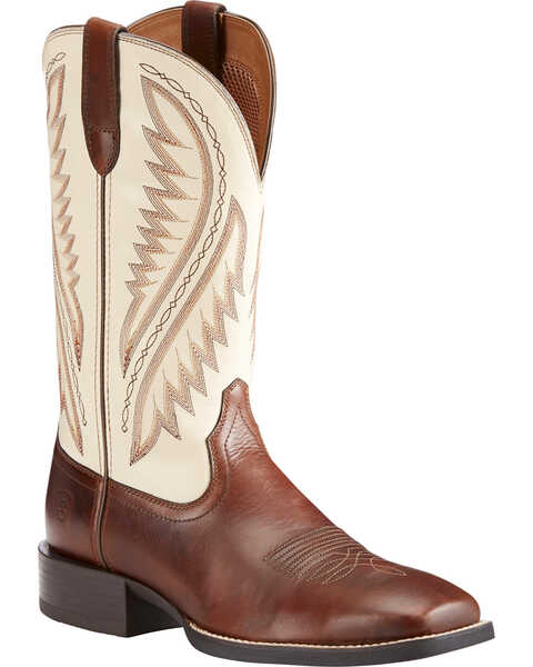 Ariat Men's Brown Sport Stonewall Native Western Boots - Broad Square Toe , Brown, hi-res
