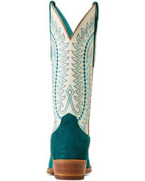 Image #3 - Ariat Women's Derby Monroe Western Boots - Square Toe , Blue, hi-res