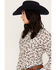 Image #2 - Wrangler Women's Paisley Long Sleeve Western Pearl Snap Shirt, Blue/white, hi-res