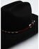 Image #1 - Austin Accent Leather Horsehair Insert Hat Band, Brown, hi-res