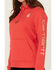 Image #3 - Carhartt Women's Relaxed Fit Midweight Logo Graphic Hoodie, Coral, hi-res