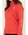 Image #3 - Carhartt Women's Relaxed Fit Midweight Logo Graphic Hoodie, Coral, hi-res