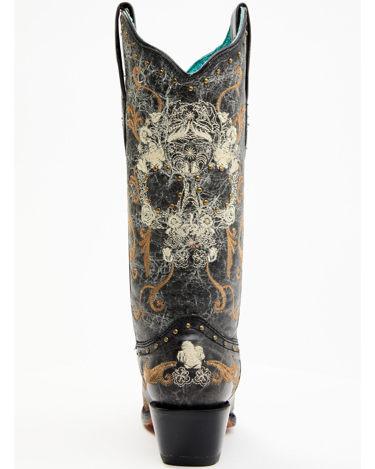 Corral Women's Floral Skull Embroidery 