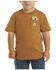 Image #1 - Carhartt Toddler Boys' Tool Pocket Short Sleeve Graphic T-Shirt, Brown, hi-res