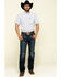 Image #6 - Cowboy Hardware Men's White Little Zig Geo Print Short Sleeve Western Shirt, White, hi-res