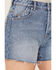 Rolla's Women's Medium Wash Vintage High Rise Stevie Shorts, Medium Wash, hi-res