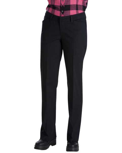 Dickies Women's Relaxed Stretch Twill Pants, Black, hi-res