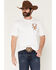 Image #2 - Riot Society Men's Buck Wild Short Sleeve Graphic T-Shirt, White, hi-res