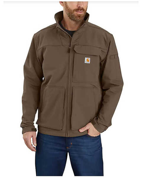 Image #1 - Carhartt Men's Super Dux Relaxed Fit Lightweight Zip-Front Work Jacket - Big, Dark Brown, hi-res