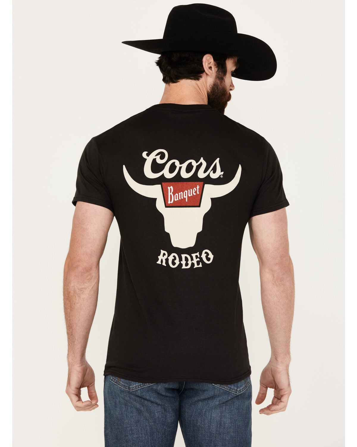 Coors Men's Banquet Logo Short Sleeve Graphic T-Shirt, Black, hi-res