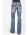 Image #1 - Stetson Women's 816 Classic Arrow Bootcut Jeans , Blue, hi-res