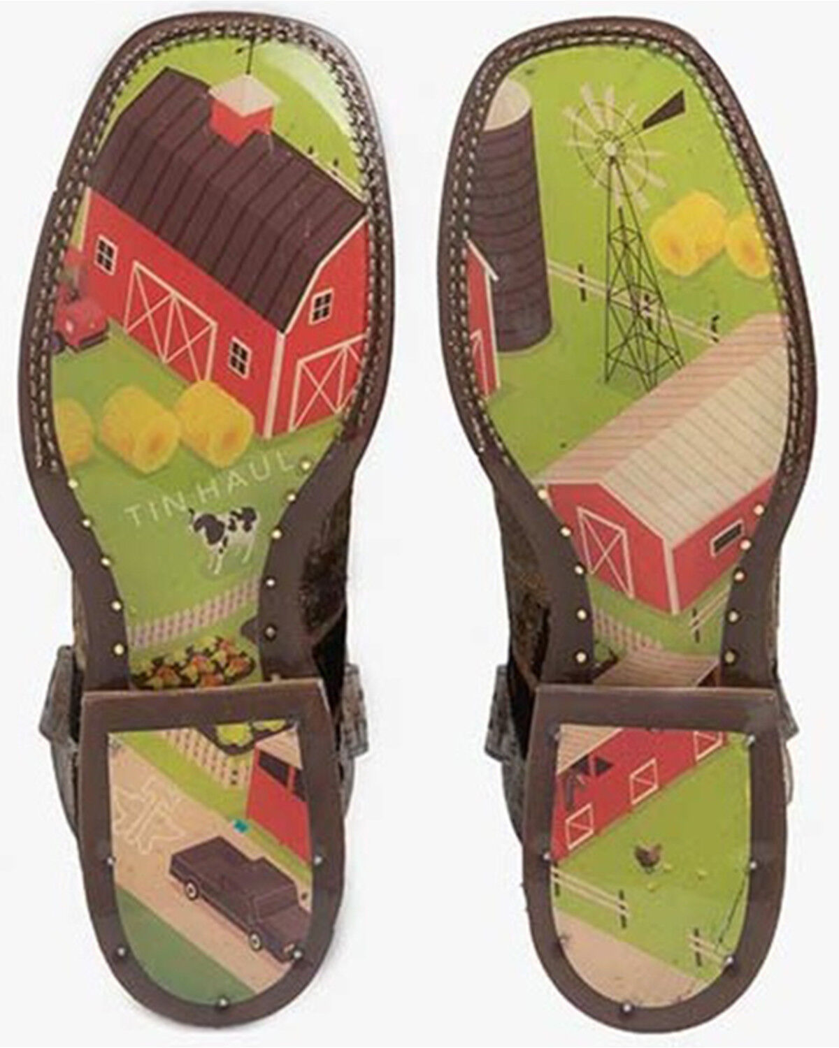 Image #2 - Tin Haul Women's Furrlicious Western Boots - Broad Square Toe, Brown, hi-res