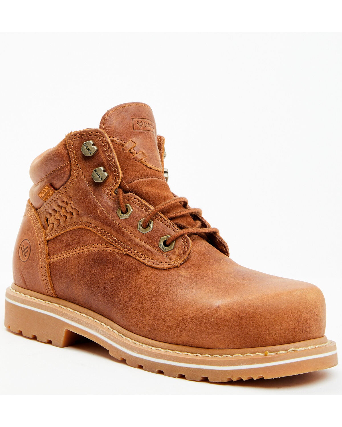 Hawx Women's 5" Lace-Up Work Boots - Composite Toe, Brown, hi-res