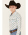 Image #3 - Cody James Men's Geo Print Long Sleeve Snap Western Shirt, Ivory, hi-res