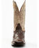 Cody James Men's Exotic Full Quill Ostrich Western Boots - Broad Square Toe, Brown, hi-res