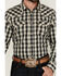 Image #3 - Cody James Men's Rey Plaid Print Long Sleeve Snap Western Shirt, Cream, hi-res