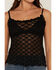 Image #3 - Miss Me Women's Solid Lace Sleeveless Tank Top, Black, hi-res