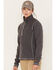 Wrangler Women's FR Quarter-Zip Pullover, Charcoal, hi-res