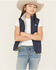 Image #2 - Ariat Girls' Reversible Vest, Navy, hi-res