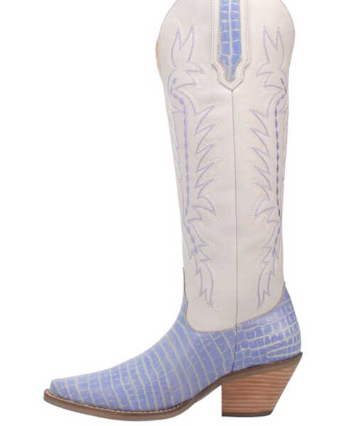 Image #3 - Dingo Women's High Lonesome Tall Western Boots - Pointed Toe , Periwinkle, hi-res