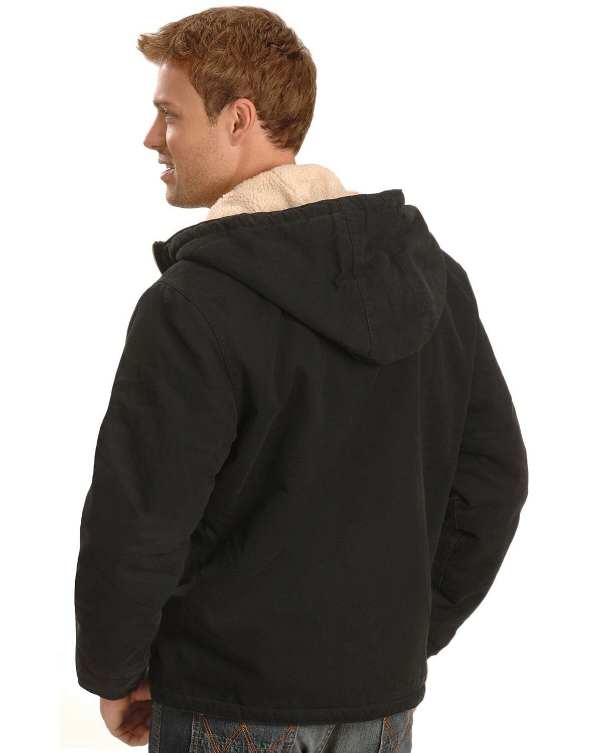 Dickies Mens Sanded Duck Sherpa Lined Hooded Jacket
