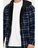 Image #3 - Hawx Men's Hooded Printed Polar Fleece Jacket, Navy, hi-res